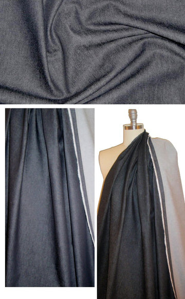 NY designer 2-way stretch denim, black, medium weight