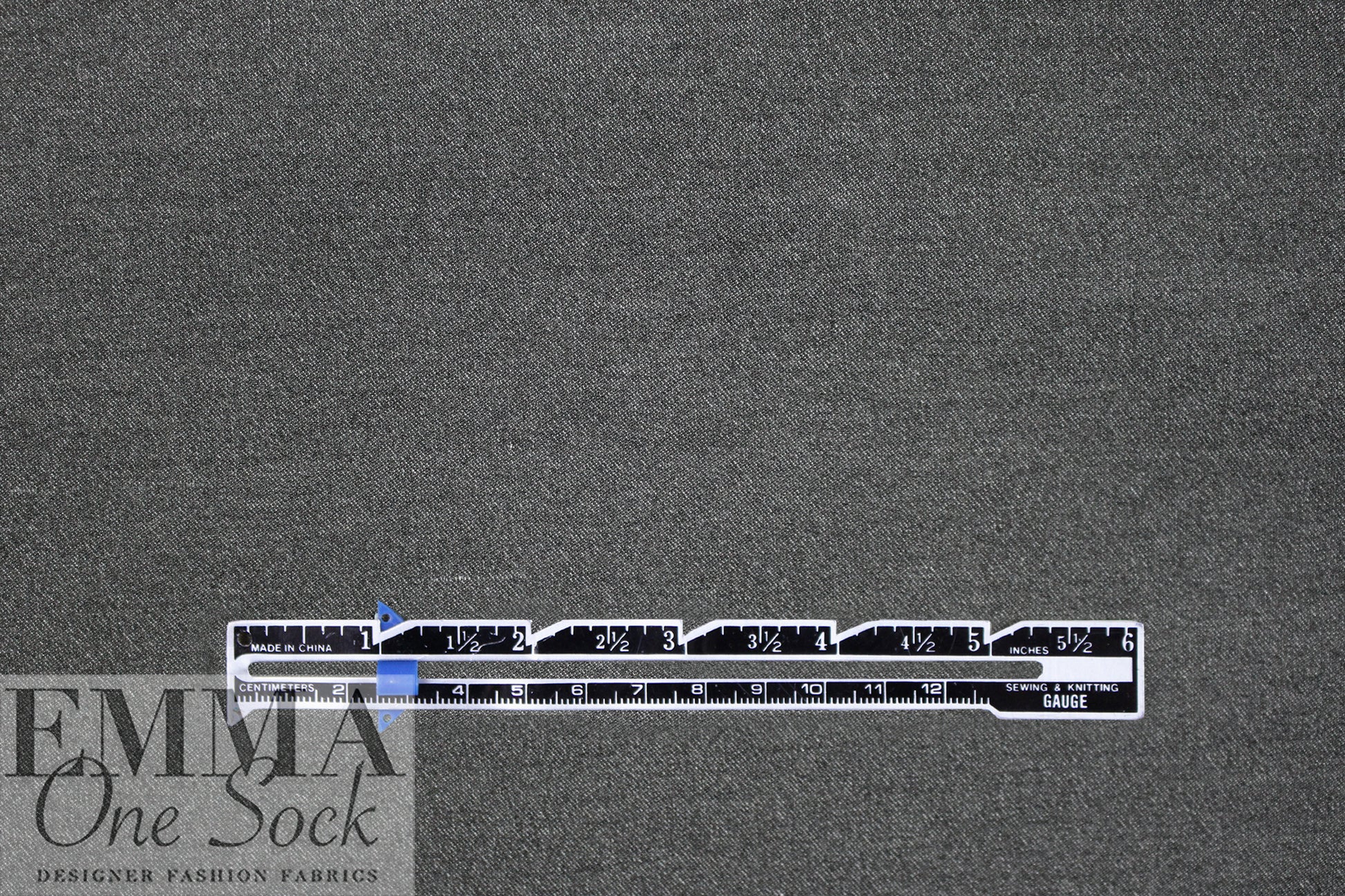 CA designer bengaline denim-look stretch woven - off black 1.75 yds