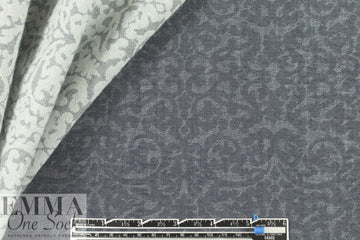 Italian jacquard weave stretch denim - scroll