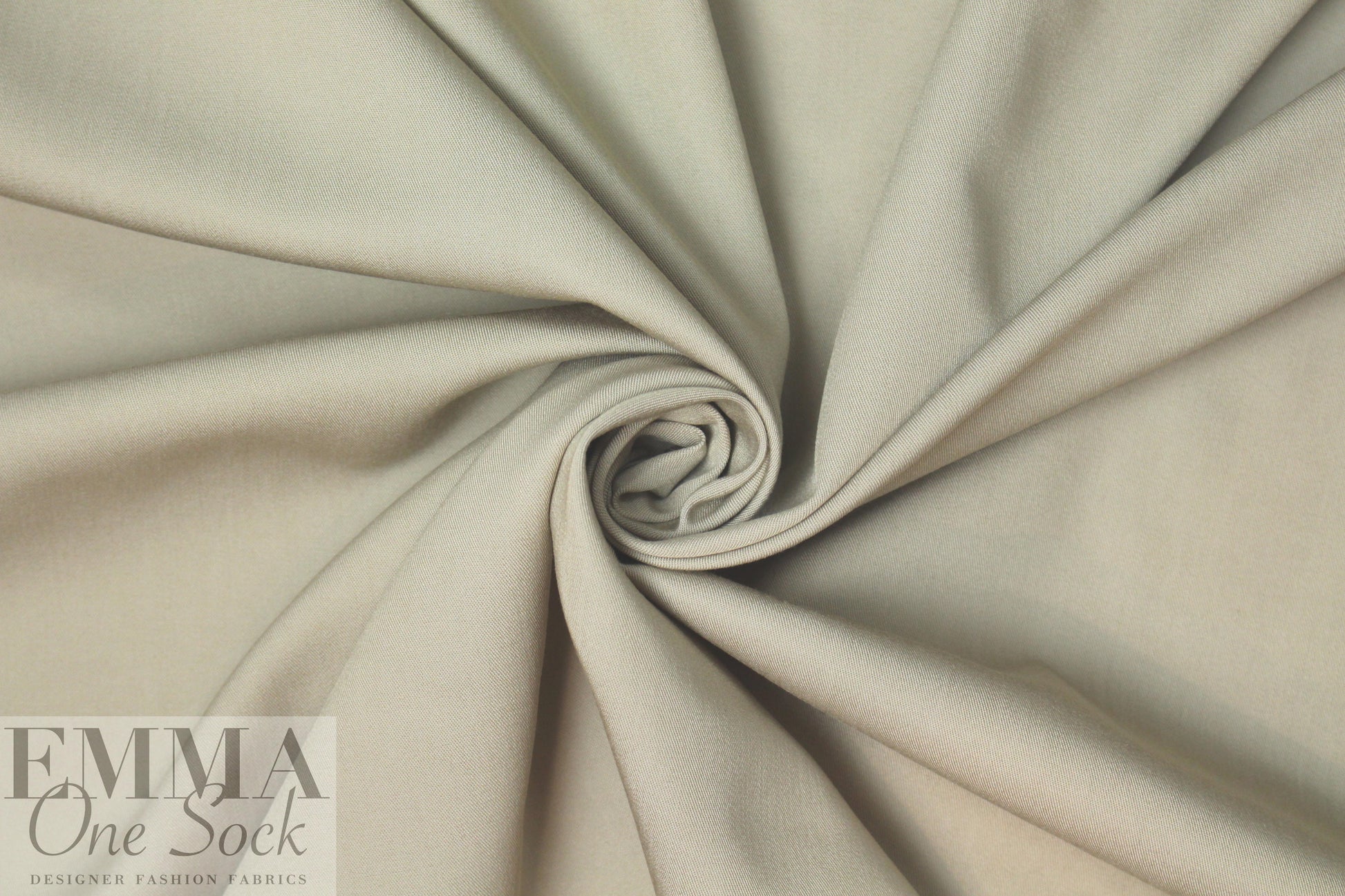 rayon blend light weight stretch denim - khaki .875 yds