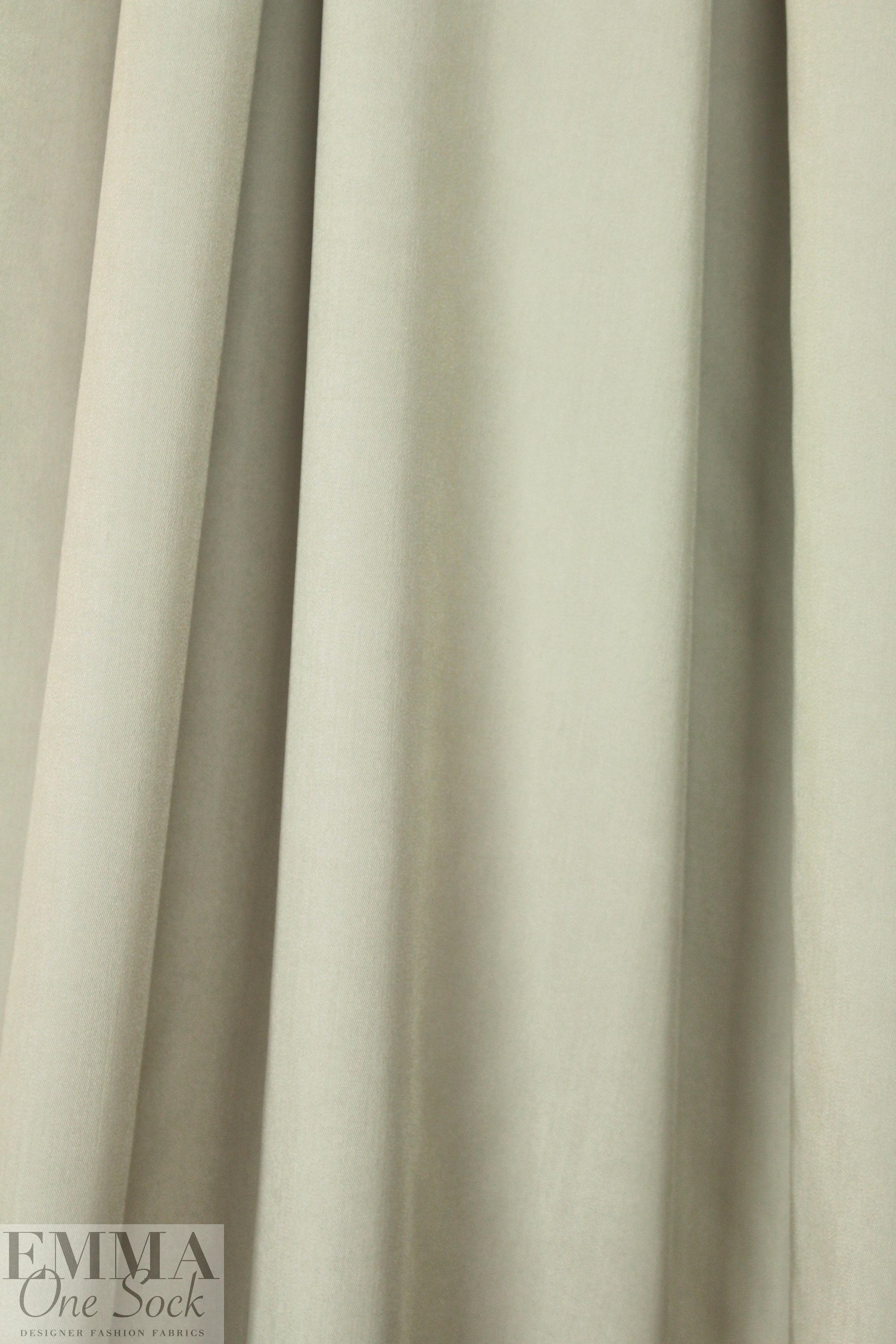 rayon blend light weight stretch denim - khaki 1.625 yd