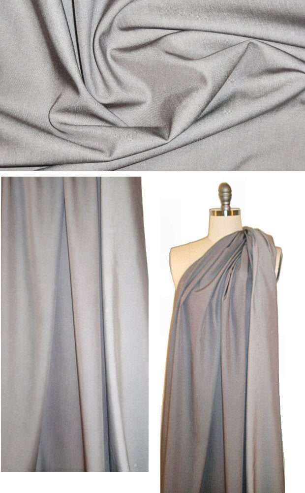 rayon blend light weight stretch denim - warm gray 1.875 yds