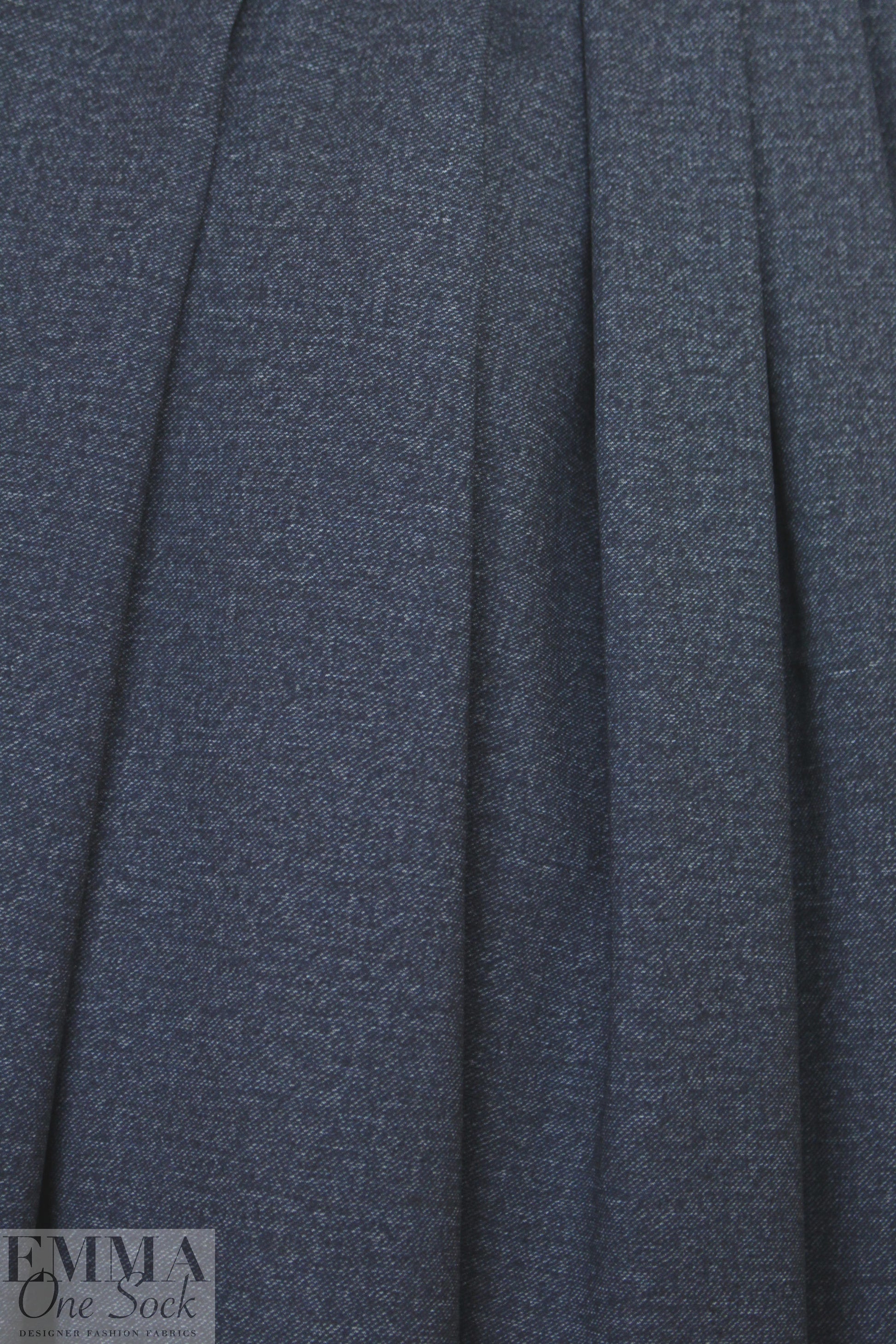4-way stretch rayon blend ponte - denim .875 yds