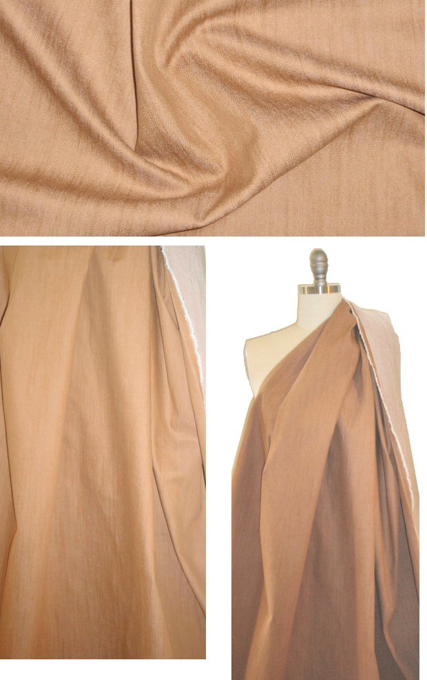 Italian stretch denim - ginger 1.875 yds