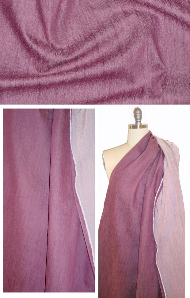 Italian stretch denim - plum