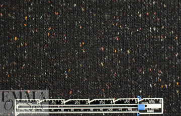 tweedy, speckled sweater knit - peat 1.33 yds