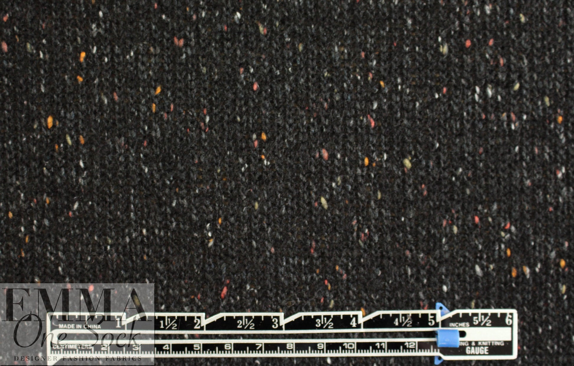 tweedy, speckled sweater knit - peat 2.875 yds