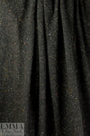 tweedy, speckled sweater knit - peat