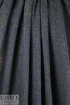 tweedy, speckled sweater knit - mood indigo 2 yd