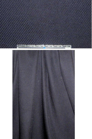 Ca1vin K1ein dark navy cotton/silk fancy weave 1.75 yds