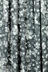 Italian digital viscose knit - newsprint blossoms