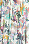 Italian digital viscose knit - deco butterflies 1.375 yds