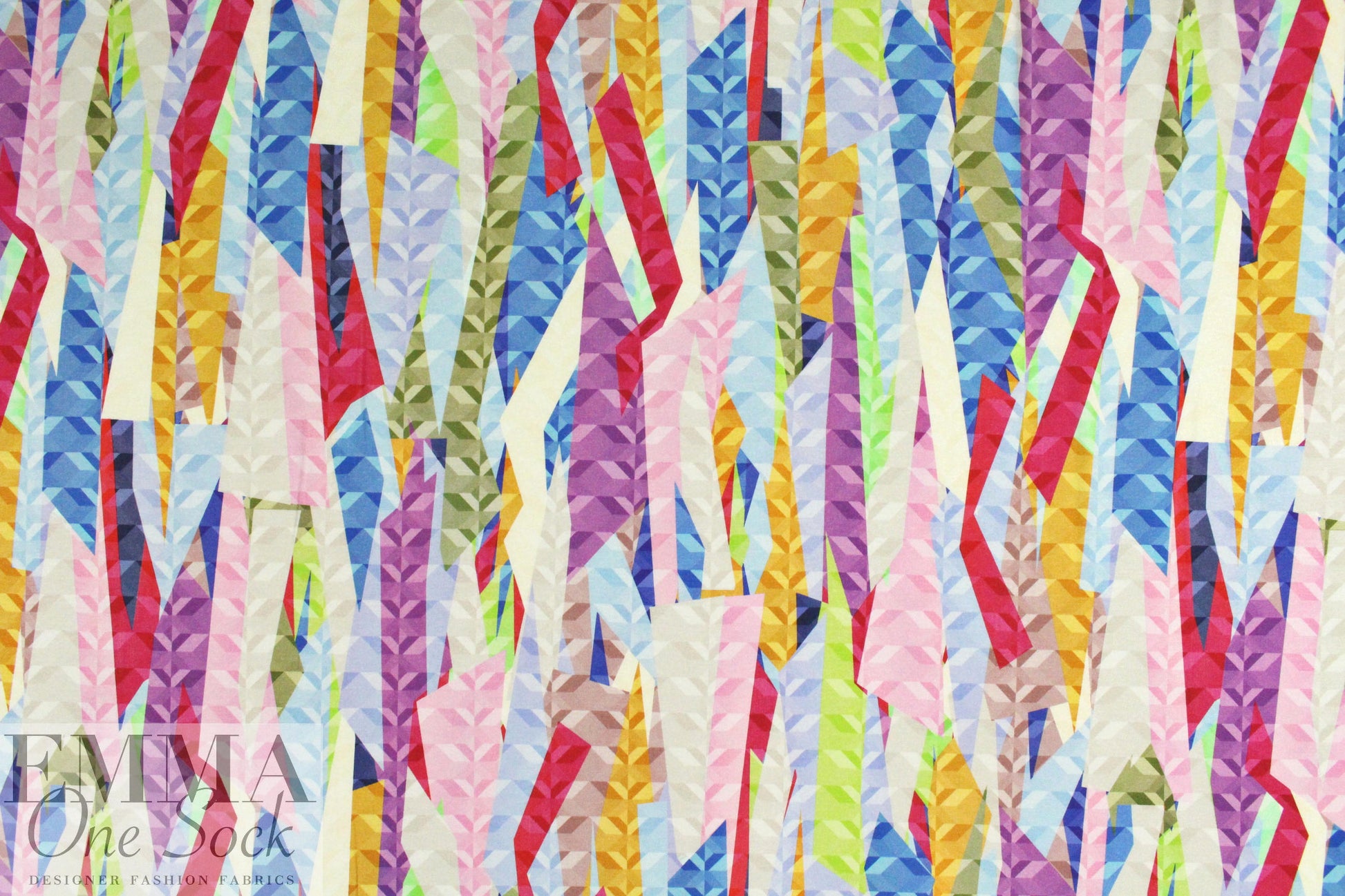 French digital viscose knit - 3-D graphic 1.75 yd