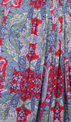 Italian digital viscose knit - blue/red paisley 2 yd