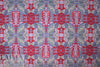 Italian digital viscose knit - blue/red paisley 1.5 yd