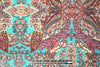 Italian digital viscose knit - turq/raspberry paisley