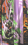 Italian digital viscose panel knit - orange/leaf/lilac