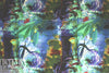 Italian digital viscose knit - flowery montage 1.875 yd