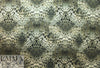 Italian digital viscose knit - green cellular abstract