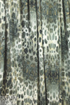 Italian digital viscose knit - green cellular abstract .66 yds