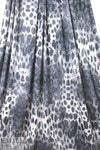 Italian digital viscose knit - slate cellular abstract