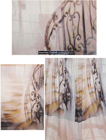 French 'grand entrance' digital panel knit