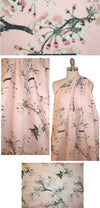 100% linen digital print - cherry blossoms .75 yds