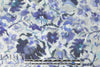 100% linen digital print - porcelain blue flowers .75 yds