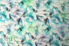 100% linen digital print - aquaflora 1.5 yd