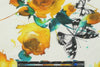 100% linen digital print - citrus rose 1.75 yd