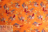 100% ramie digital print - aquatic spice .75 yds