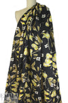 100% linen digital print - pear tree .875 yds