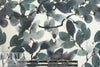 100% linen digital print - shadow leaves