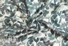 100% linen digital print - shadow leaves .625 yds