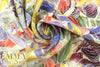 100% linen digital print - botanical riddle 1.66 yd