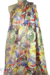 100% linen digital print - botanical riddle 1.66 yd
