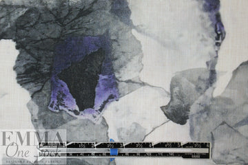 100% linen digital print - abstract gem .625 yds