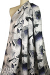 100% linen digital print - abstract gem 1.5 yds