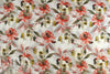 100% linen digital print - pen and ink .875 yds