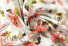 100% linen digital print - pen and ink .875 yds