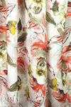 100% linen digital print - pen and ink .875 yds