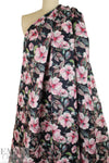 100% linen digital print - floral nocturne 2 yd