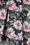100% linen digital print - floral nocturne 1.125 yds