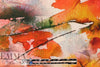 100% linen digital print - arbora abstract .5 yds