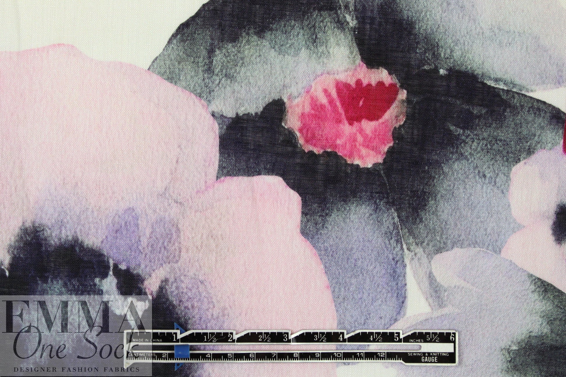 100% linen digital print - poppy paradise .625 yds