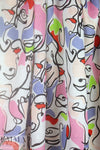 100% linen digital print - face to face 1.5 yds