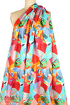 colorful cubism lightweight cotton poplin 1.625 yd