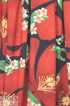 'red blossoms' linen-look digital print rayon woven 2.5 yd