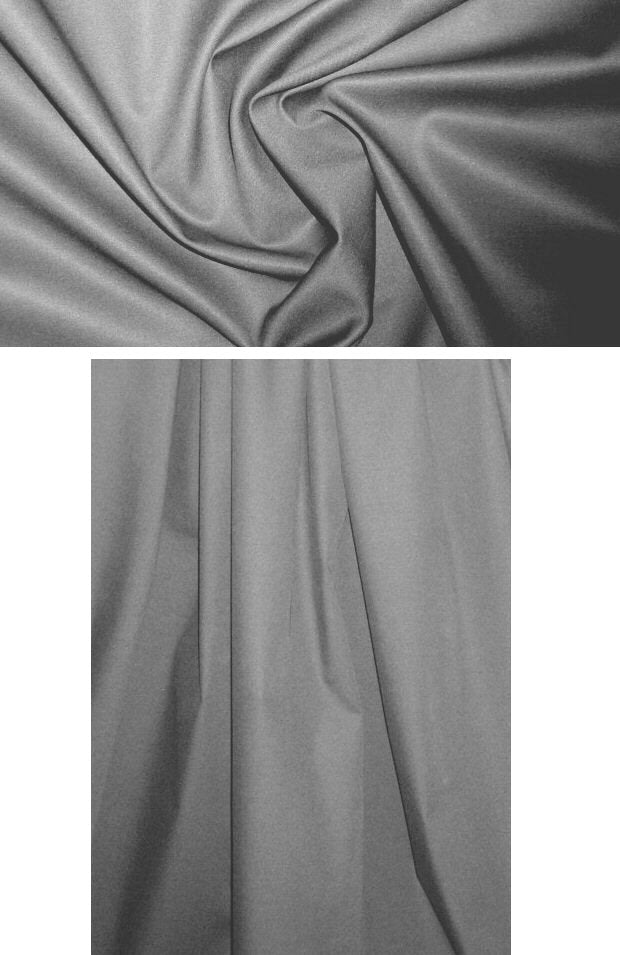'docksider' cotton/spandex stretch twill - med. gray 1.33 yds