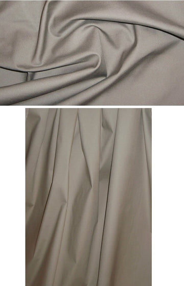 'docksider' cotton/spandex stretch twill - khaki gray .75 yds